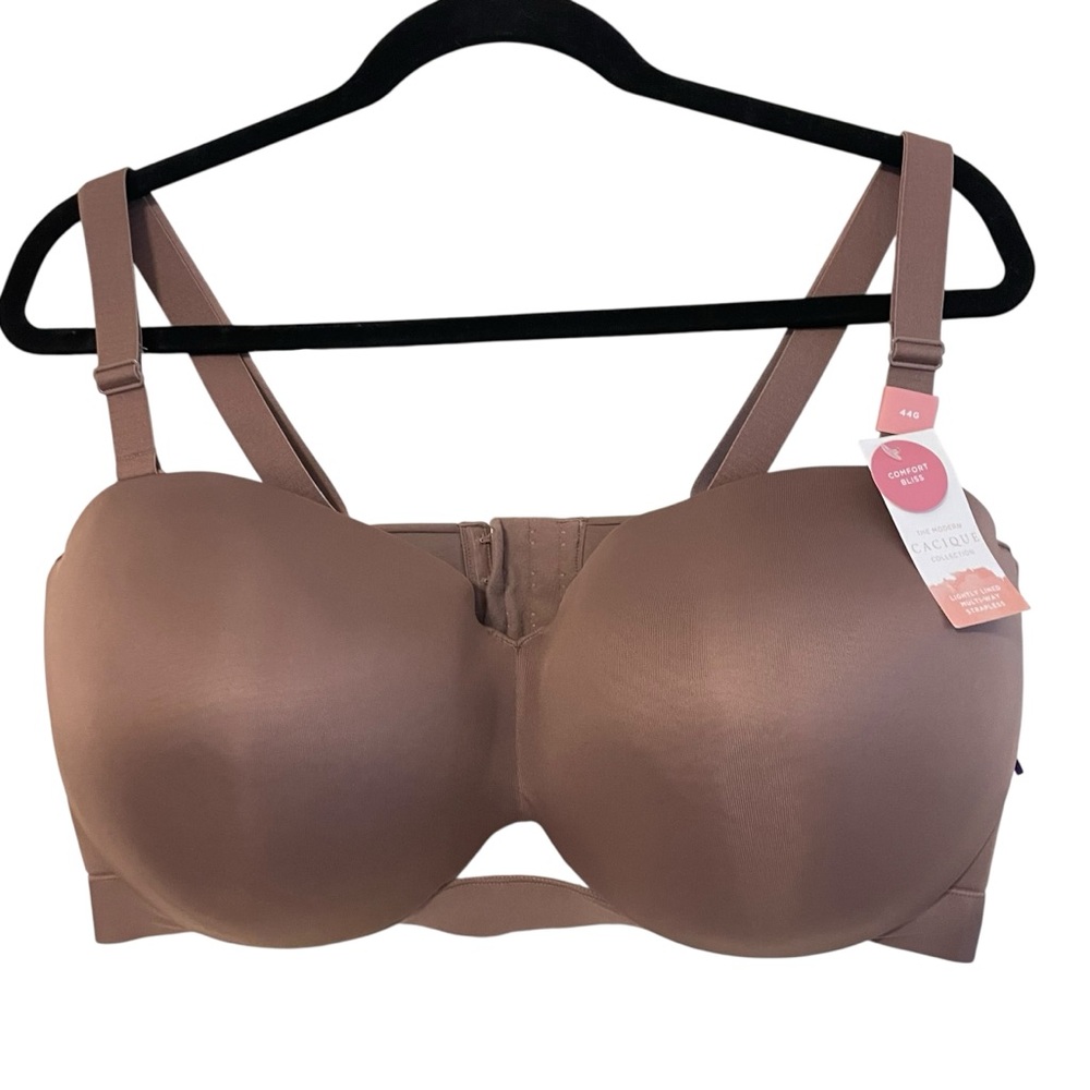 Cacique Lightly Lined Multi-Way Strapless Comfort Bliss Bra NWT‎ 44G